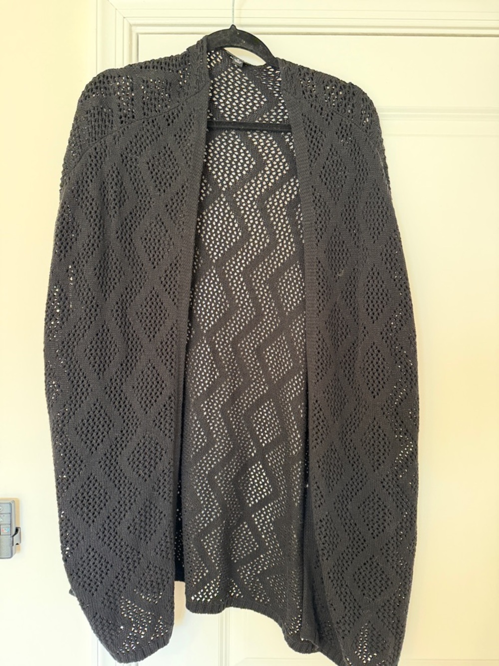 NWOT Torrid Sleeveless Black Open-Knit Women's Cardigan Sweater